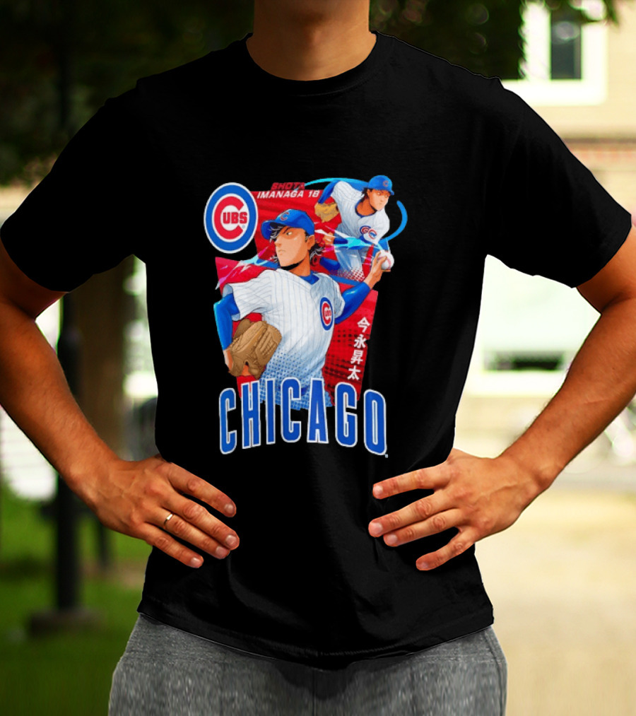 Chicago Cubs Shota Imanaga Anime Baseball Player T-Shirt