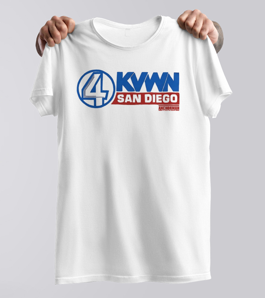Anchorman KVWN 4 San Diego News Channel T-Shirt