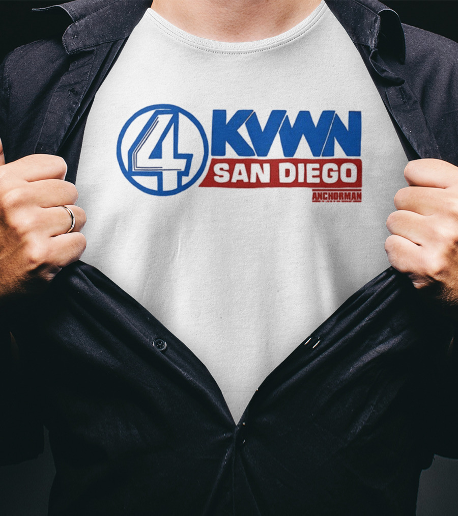 Anchorman KVWN 4 San Diego News Channel T-Shirt
