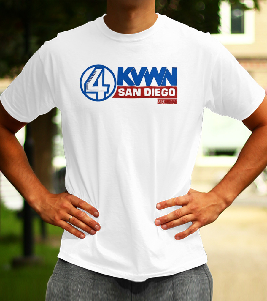 Anchorman KVWN 4 San Diego News Channel T-Shirt