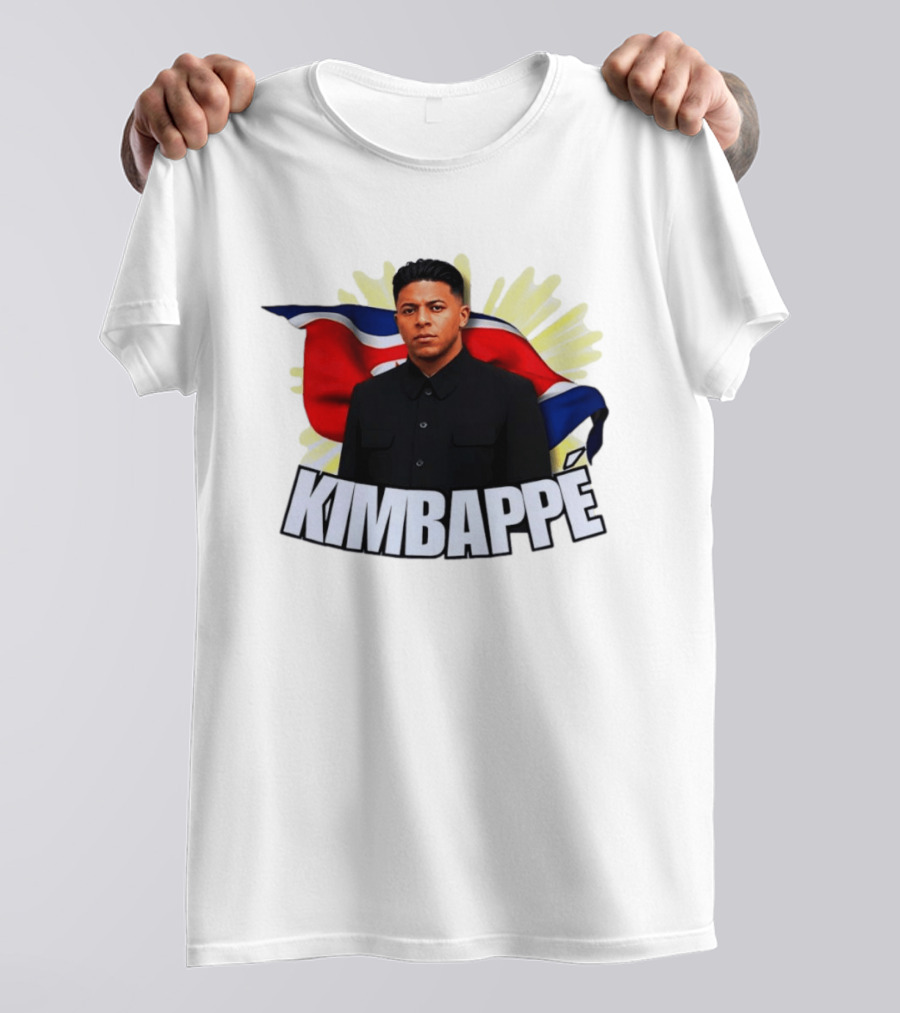 Kimbappé North Korea Leader Red Flag Fusion T-Shirt