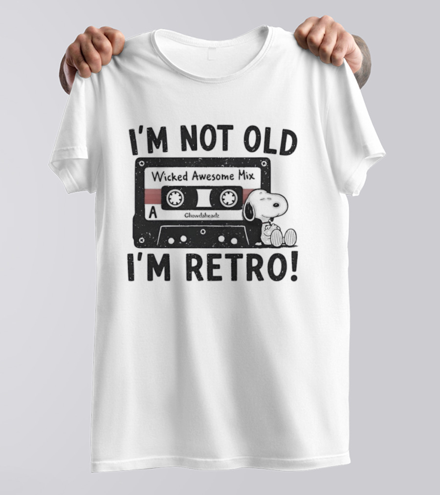 I'm Not Old I'm Retro Wicked Awesome Mix Snoopy T-Shirt