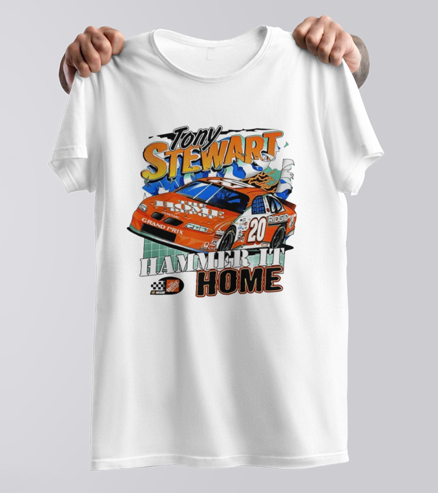 Tony Stewart Home Depot Racing 20 Pontiac NASCAR Hammer It Home T-Shirt