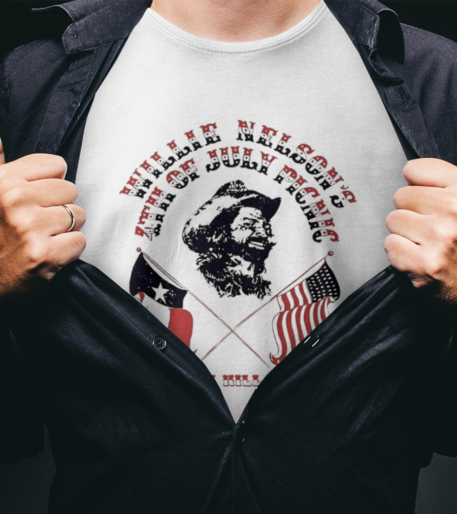 Willie Nelson's 4th Of July Picnic Gonzales Texas T-Shirt