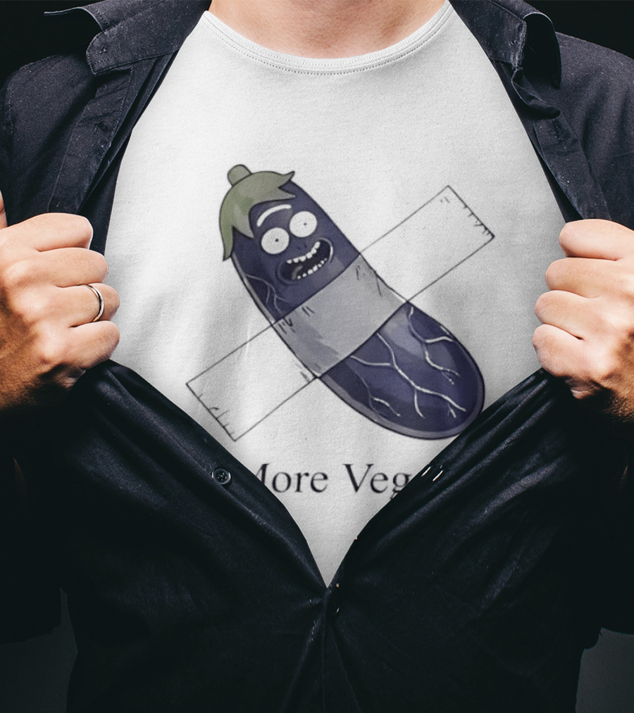 Rick Sanchez Eat More Veggies Tape Pickle T-Shirt