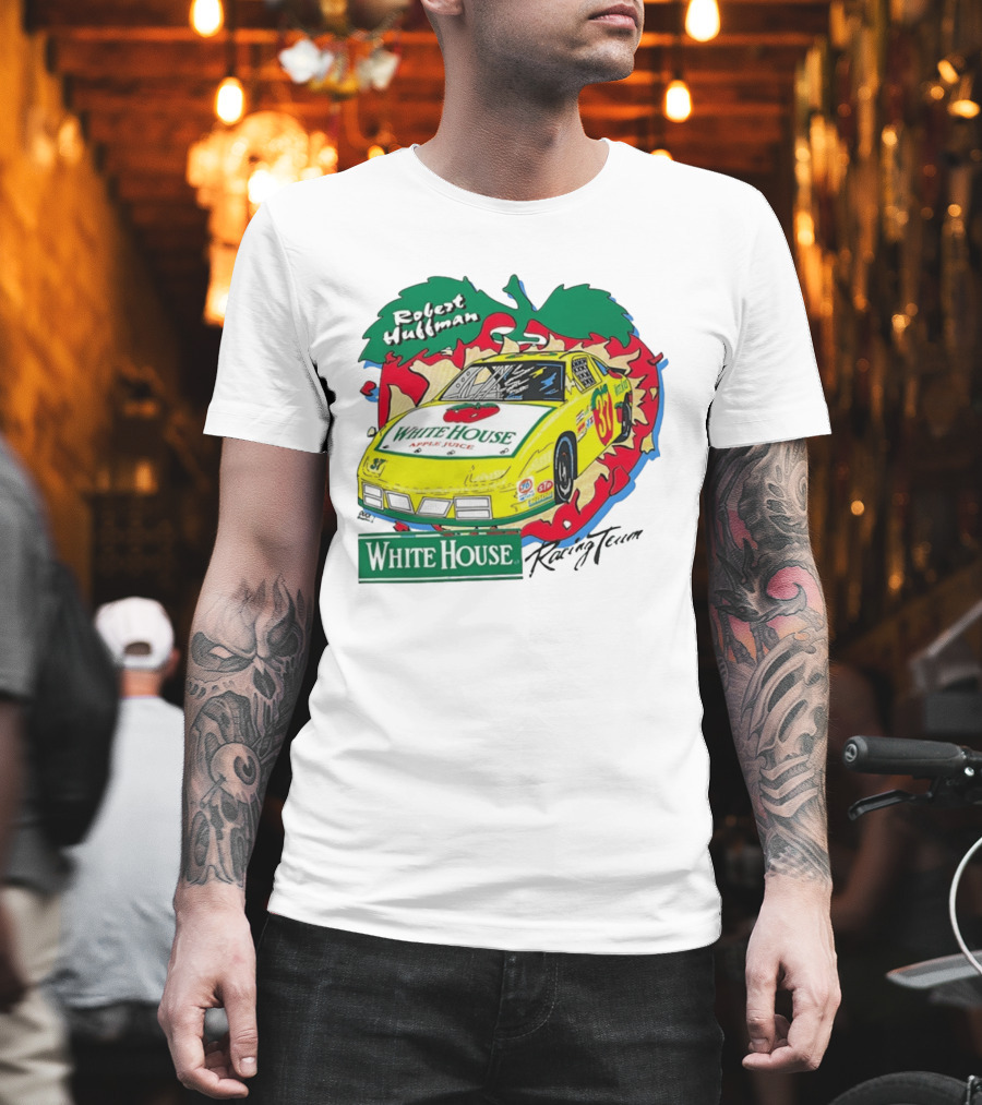 Robert Huffman White House Apple Juice Racing Team Car 37 NASCAR T-Shirt