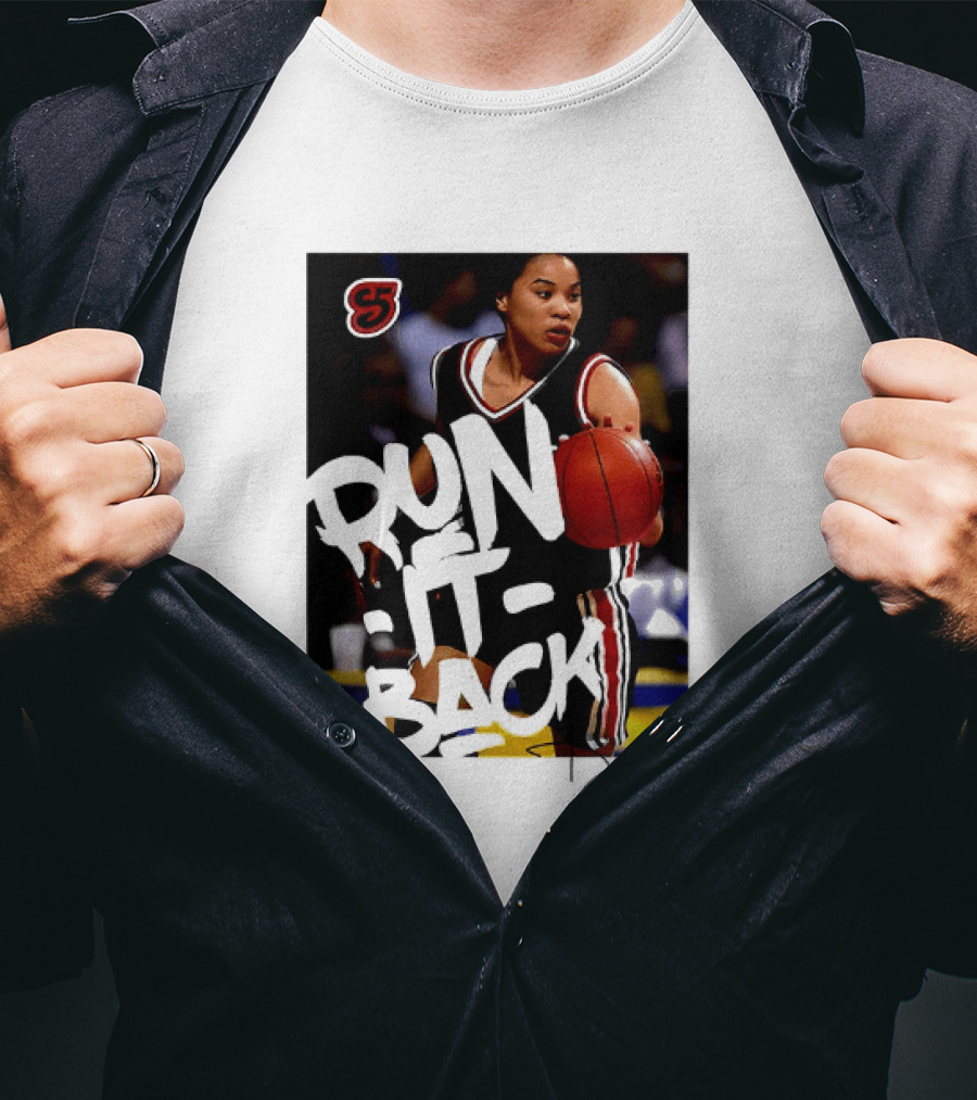 Run It Back Nykesha Sales Connecticut Huskies Basketball Player Action T-Shirt