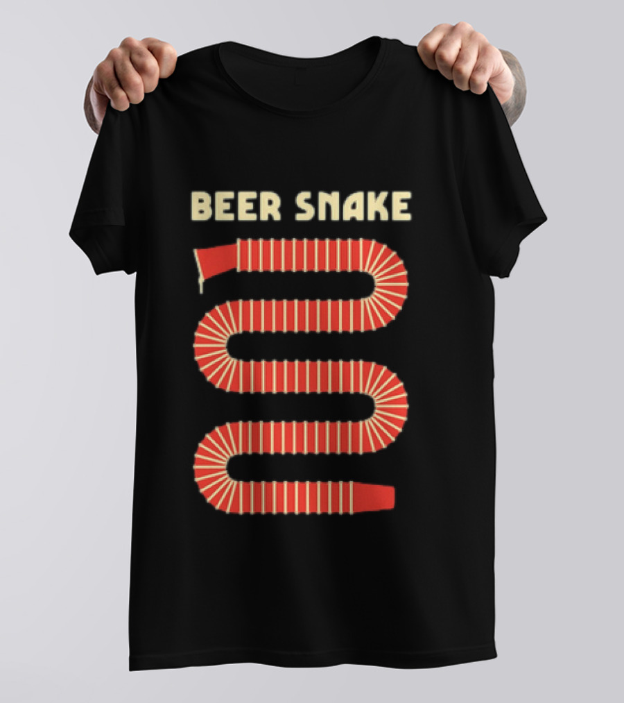 Beer Snake Drinking Game Party Festive Cups T-Shirt