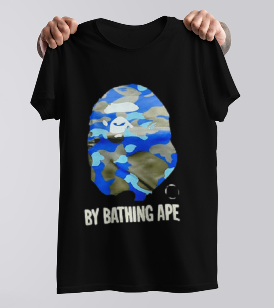 By Bathing APE Camouflage Blue Green T-Shirt
