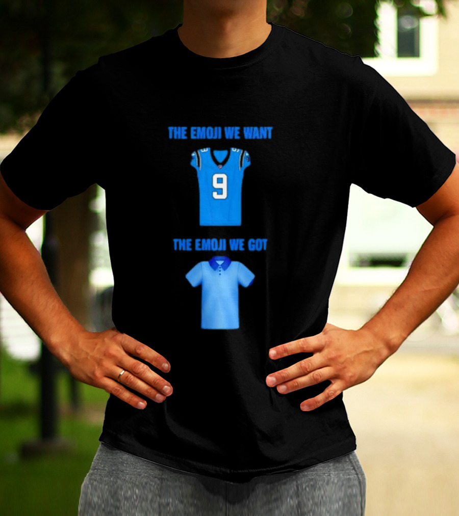 Carolina Panthers Emoji Meme The Emoji We Want Got Football T-Shirt