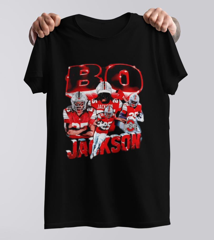 Bo Jackson Ohio State Football Player Sports Team T-Shirt