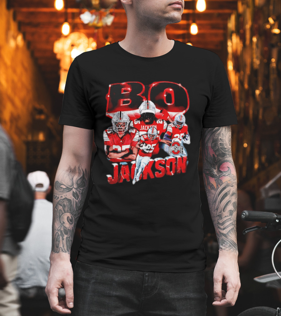 Bo Jackson Ohio State Football Player Sports Team T-Shirt