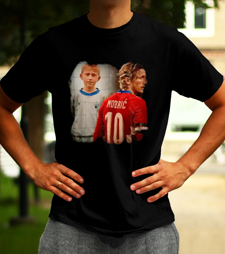 Luka Modrić Croatia National Team The Last Dance Young Modrić 10 T-Shirt
