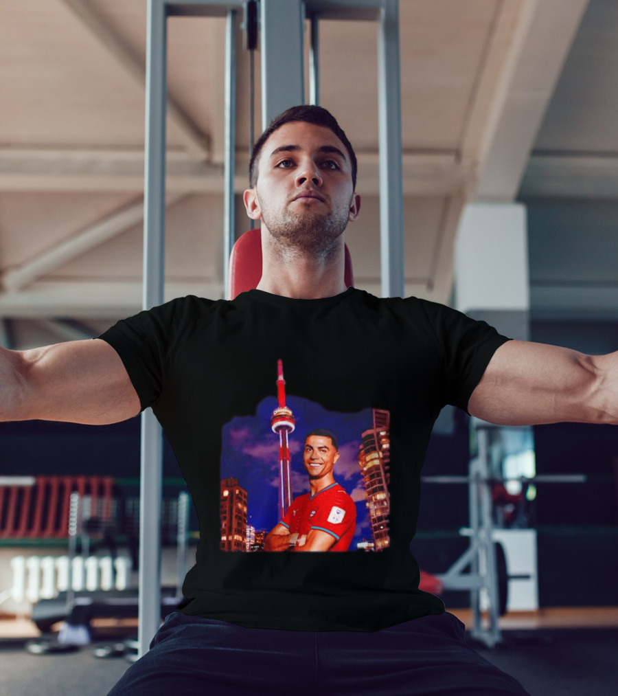 Cristiano Ronaldo Portugal National Team Iconic Victory Celebration T-Shirt