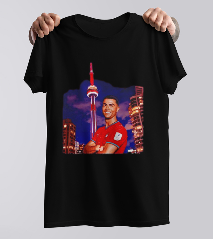 Cristiano Ronaldo Portugal National Team Iconic Victory Celebration T-Shirt