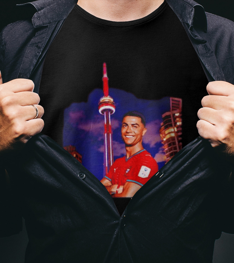 Cristiano Ronaldo Portugal National Team Iconic Victory Celebration T-Shirt