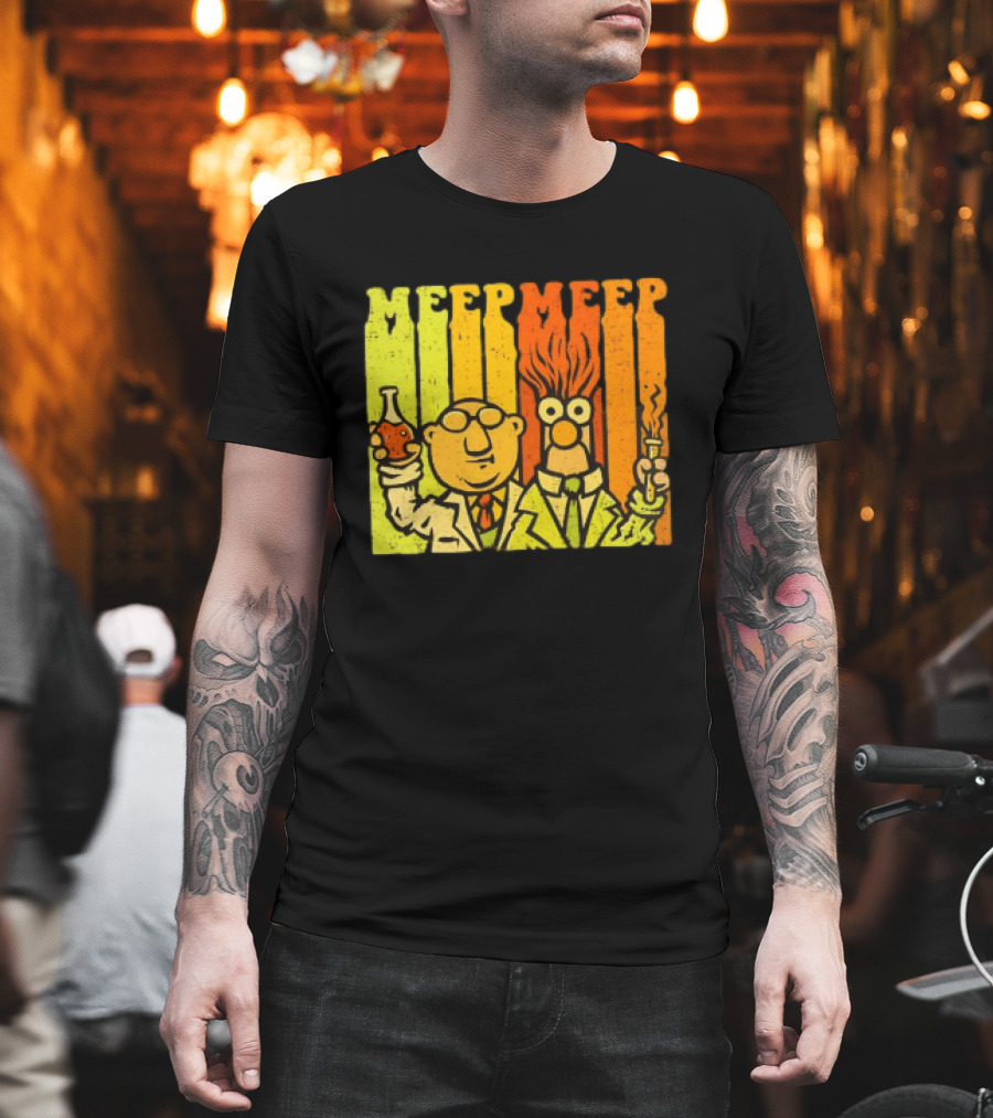 Dr. Bunsen Honeydew And Beaker Meep Meep Retro Chemistry Duo T-Shirt