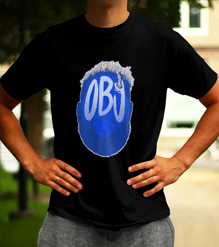 OBJ Odell Beckham Jr Big Head New York Giants T-Shirt