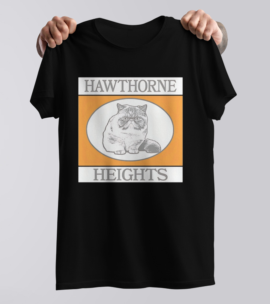 Hawthorne Heights Victorious Kitty Emo Band Feline T-Shirt