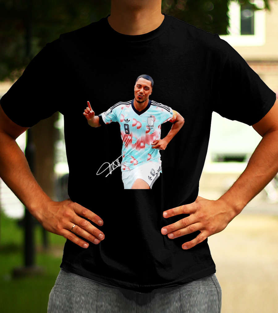 Youri Tielemans Belgium National Football Adidas Number 8 T-Shirt