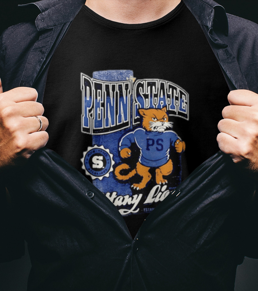 Penn State Nittany Lions PS Mascot Retro 1955 Established T-Shirt
