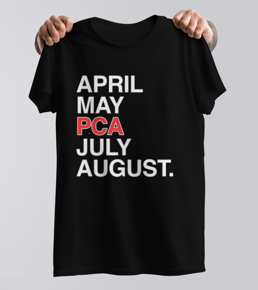 Pete Crow Armstrong PCA Chicago Cubs April May July August Calendar T-Shirt