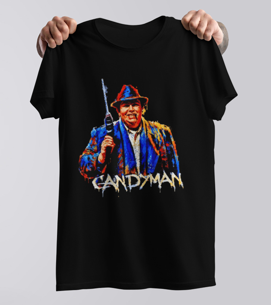 John Candy Candyman Distressed Mashup Painting T-Shirt