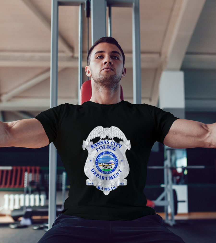 Kansas City Police Department Seal Badge Kansas Est. 1886 T-Shirt