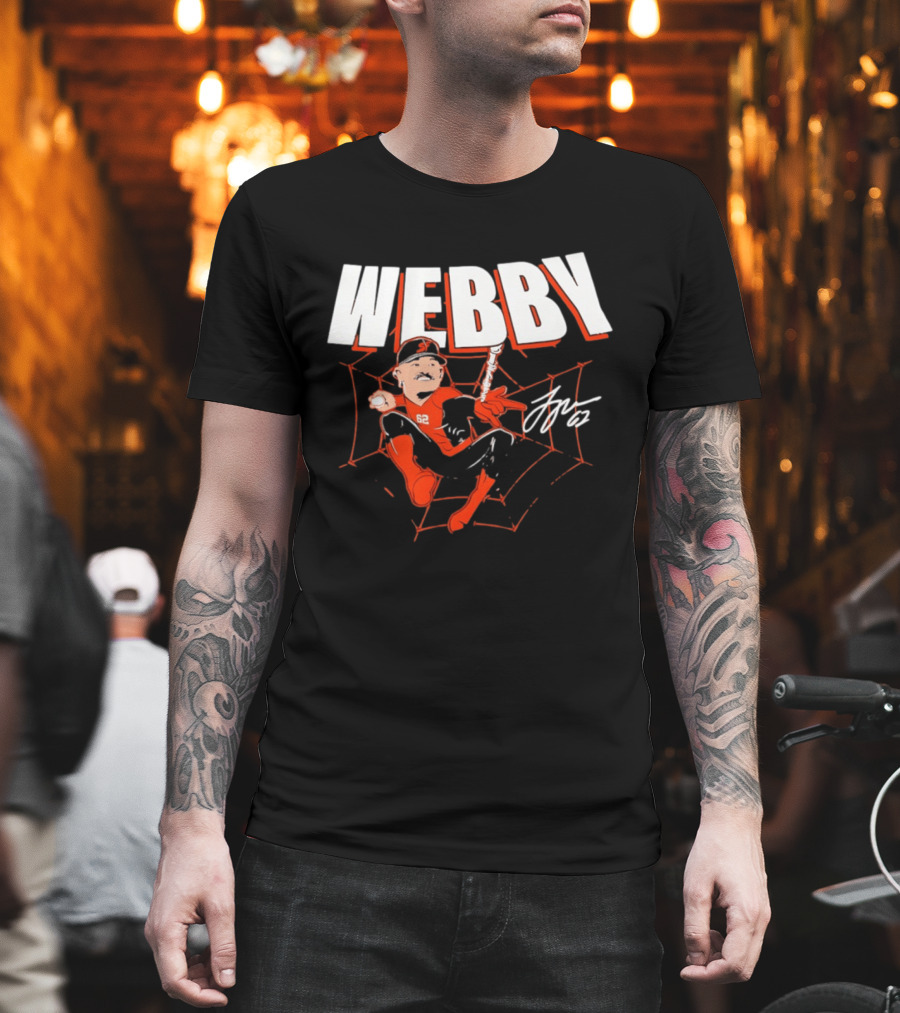Logan Webb San Francisco Giants MLB Baseball Webby Spider Man 62 T-Shirt