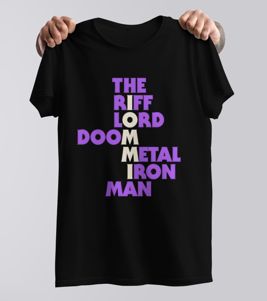 The Riff Lord Iommi Doom Metal Iron Man T-Shirt