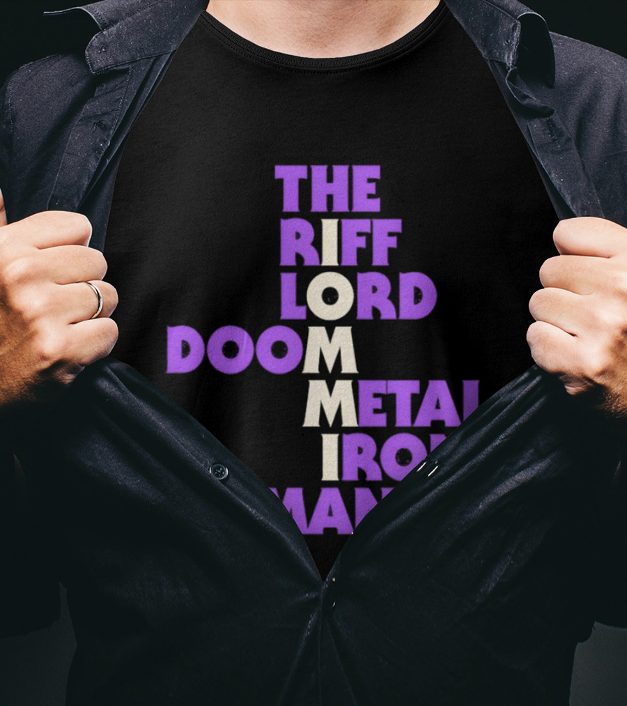 The Riff Lord Iommi Doom Metal Iron Man T-Shirt