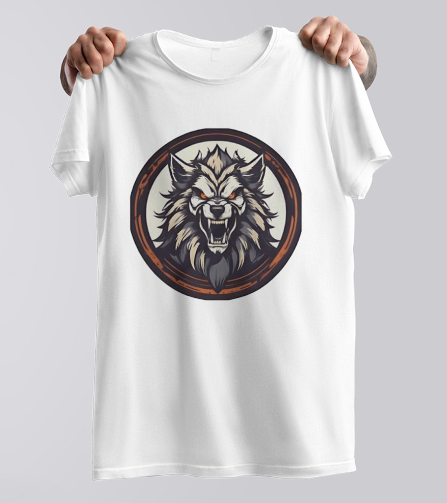 Angry Werewolf Head Fierce Wild Beast T-Shirt
