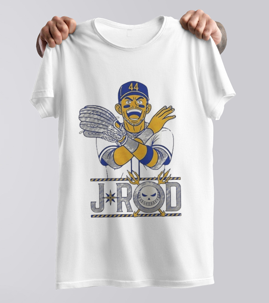J Rod No Fly Zone 44 Cartoon Baseball T-Shirt