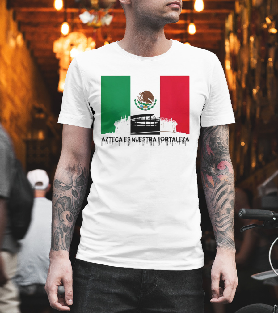 Estadio Azteca Es Nuestra Fortaleza Altitude Mexico Football T-Shirt