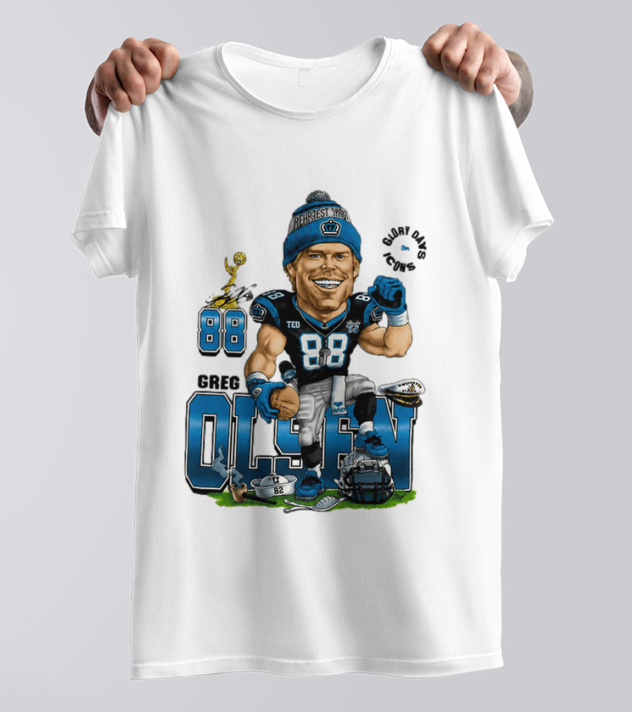 Greg Olsen Glory Days 88 Rehrest Sports T-Shirt