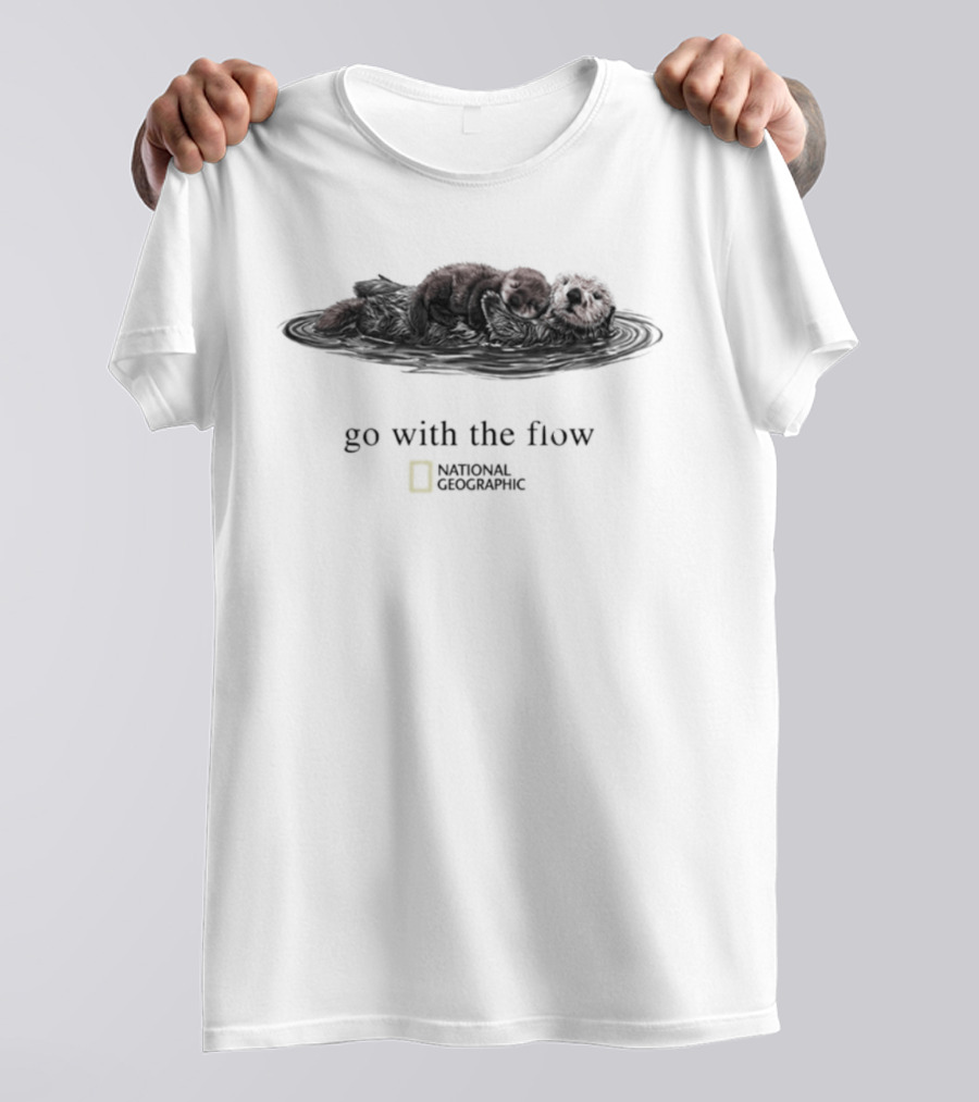 Go With The Flow Otter National Geographic T-Shirt