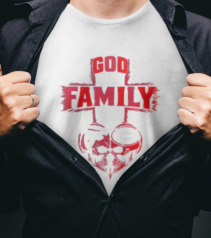 God First Family Second Then Atlanta Falcons Georgia Bulldogs Skull T-Shirt