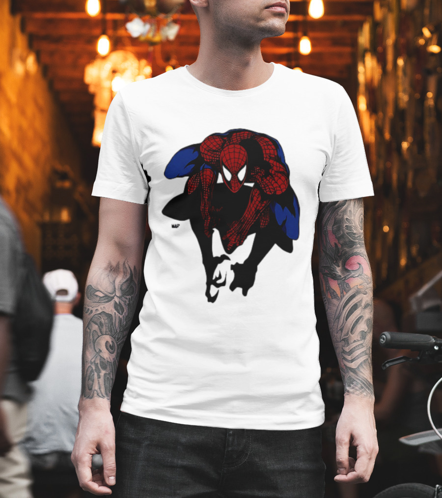 Spider Man Marvel Comics Dynamic Action Pose T-Shirt