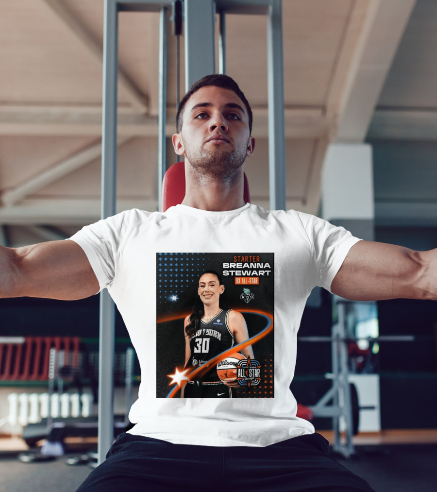 Starter Breanna Stewart 8X All Star New York Liberty AT&T WNBA All Star Chicago T-Shirt