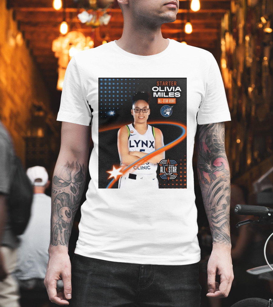 Starter Olivia Miles All Star Debut Lynx AT&T WNBA All Star Chicago T-Shirt
