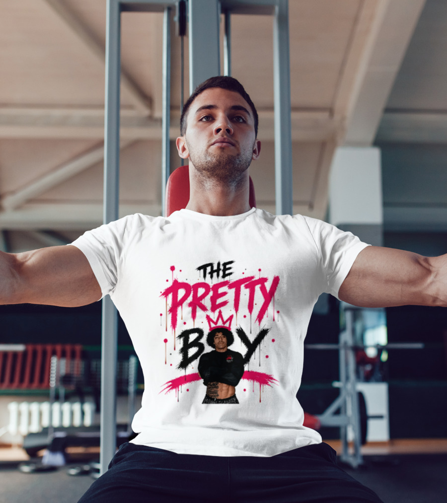 The Pretty Boy Jay King Crop Top With Pink Crown And Dripping Letters T-Shirt