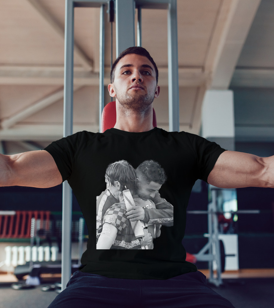 Luka Modric Cristiano Ronaldo Embrace Football Respect UEFA Nations League Croatia Portugal T-Shirt