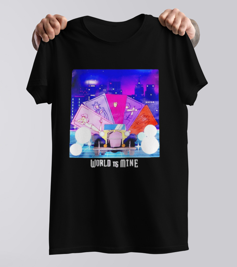 Lupin The Third Cast Classic Car Cityscape World Is Mine T-Shirt