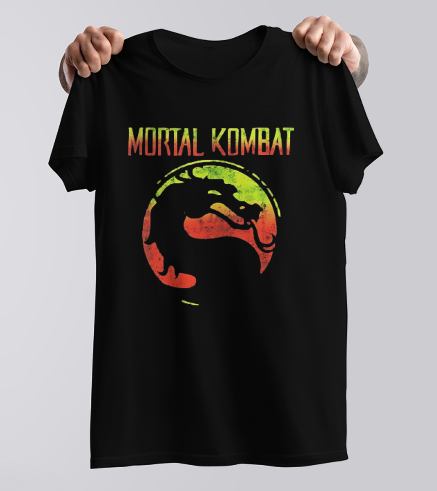 Mortal Kombat Yellow And Red Dragon T-Shirt