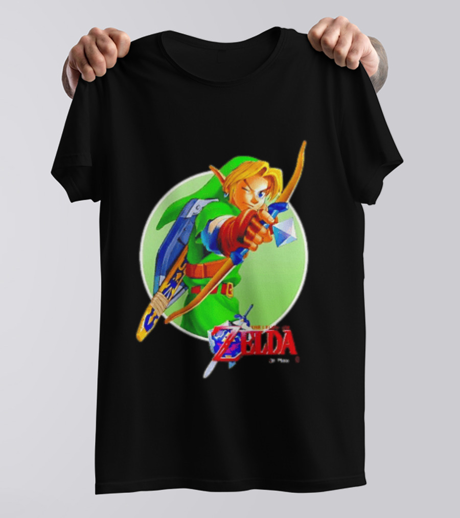 The Legend Of Zelda Ocarina Of Time 3D Link Bow Aiming T-Shirt