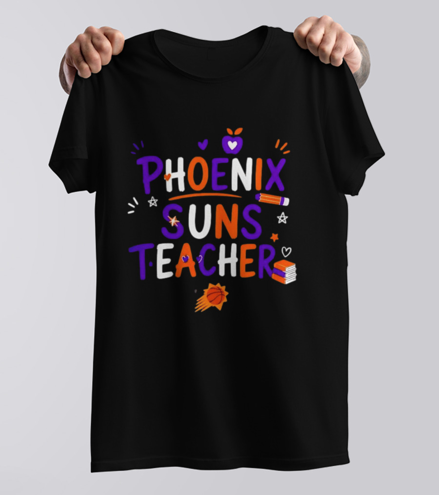 Phoenix Suns Teacher Back To School Basketball NBA T-Shirt