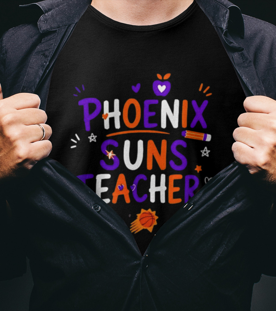 Phoenix Suns Teacher Back To School Basketball NBA T-Shirt