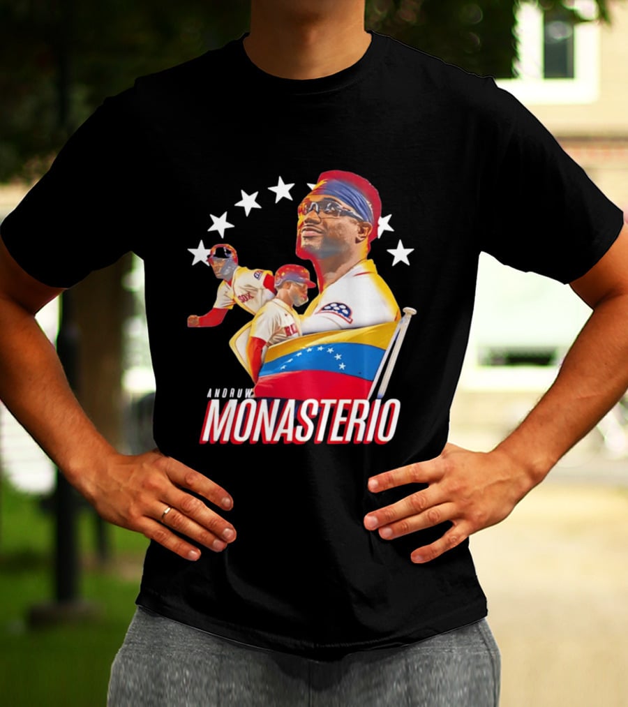 Venezuelan Pride Andruw Monasterio Red Sox Baseball Star T-Shirt