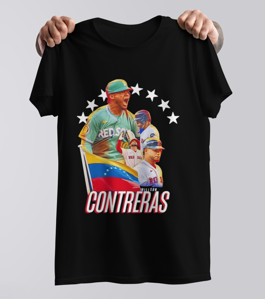 Venezuelan Baseball Pride Willson Contreras Red Sox Team Spirit T-Shirt