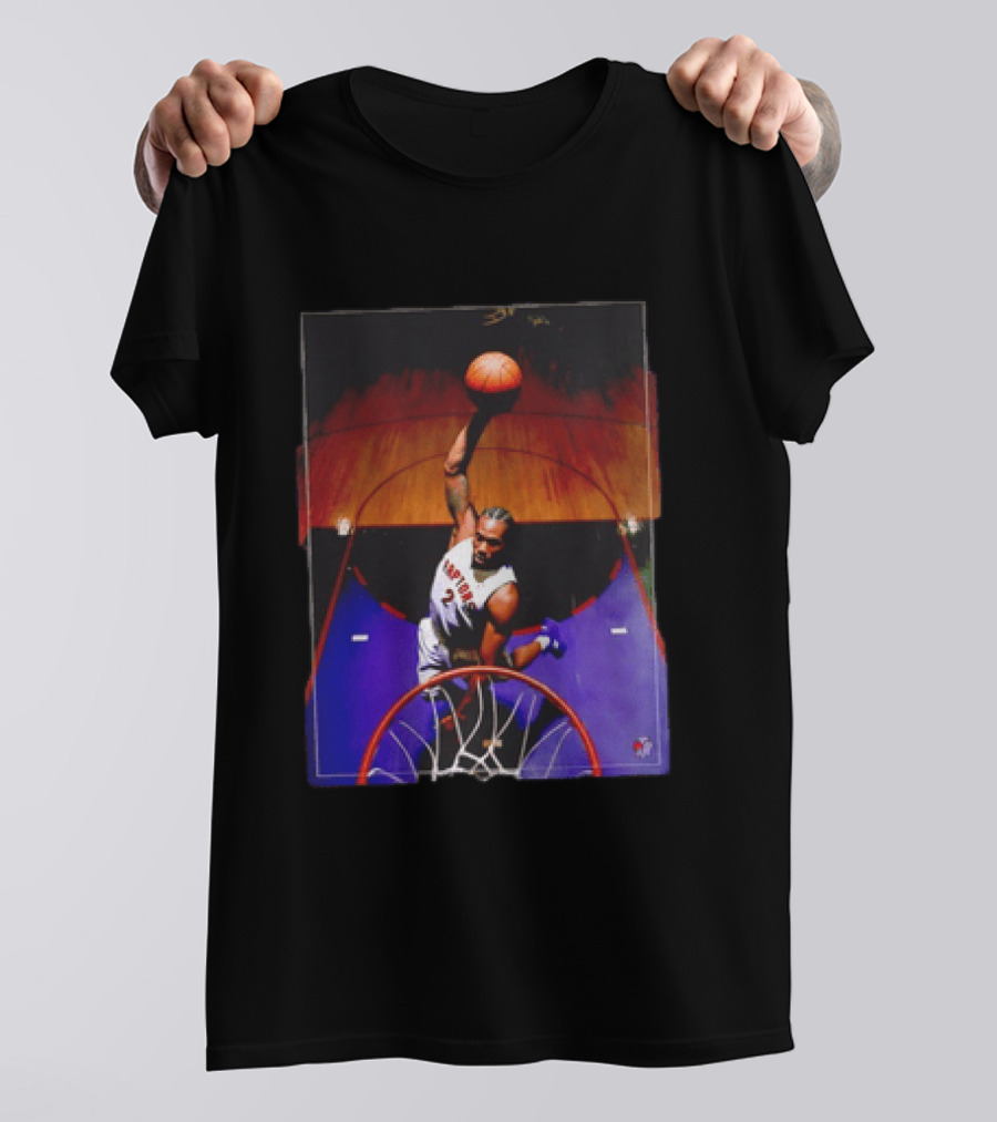 Vince Carter Toronto Raptors 15 Half Man Half Amazing Iconic Dunk T-Shirt